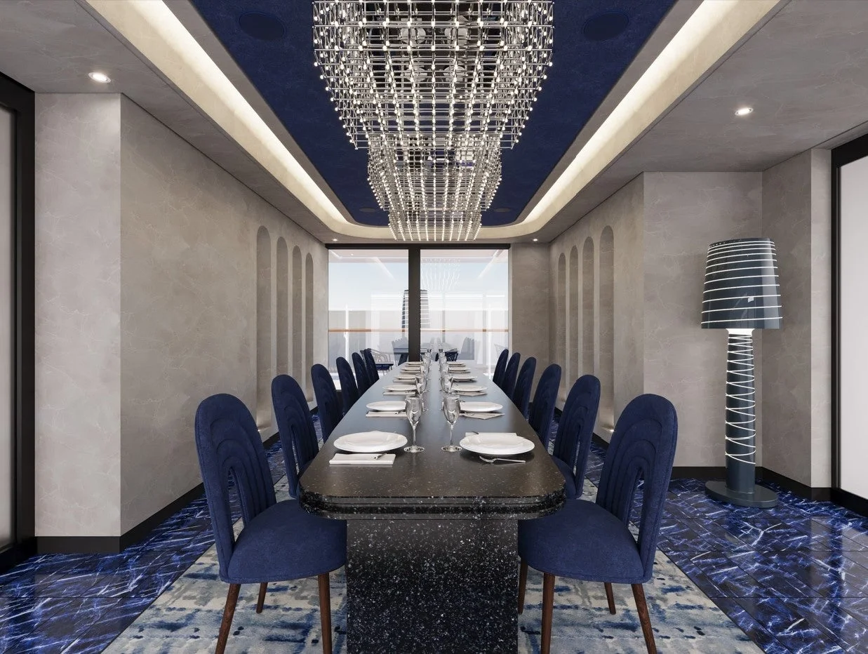 モダンで豪華なダイニングルーム