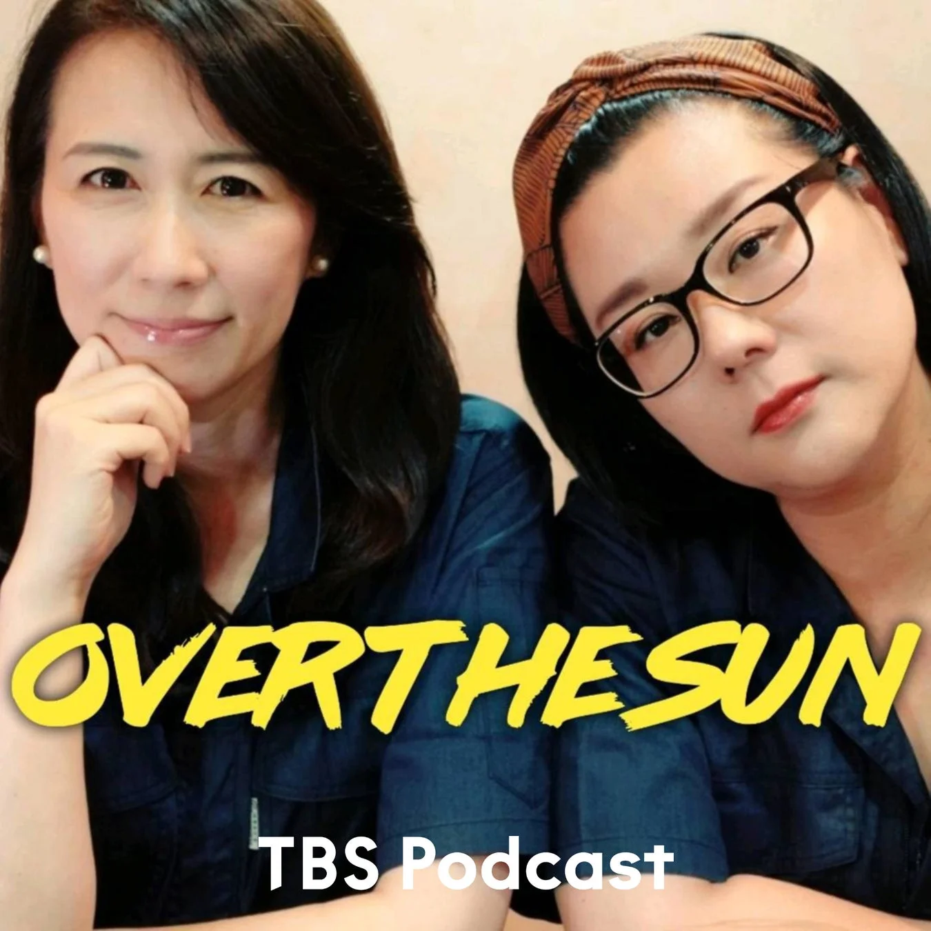ジェーン・スーと堀井美香の「OVER THE SUN」キービジュアル